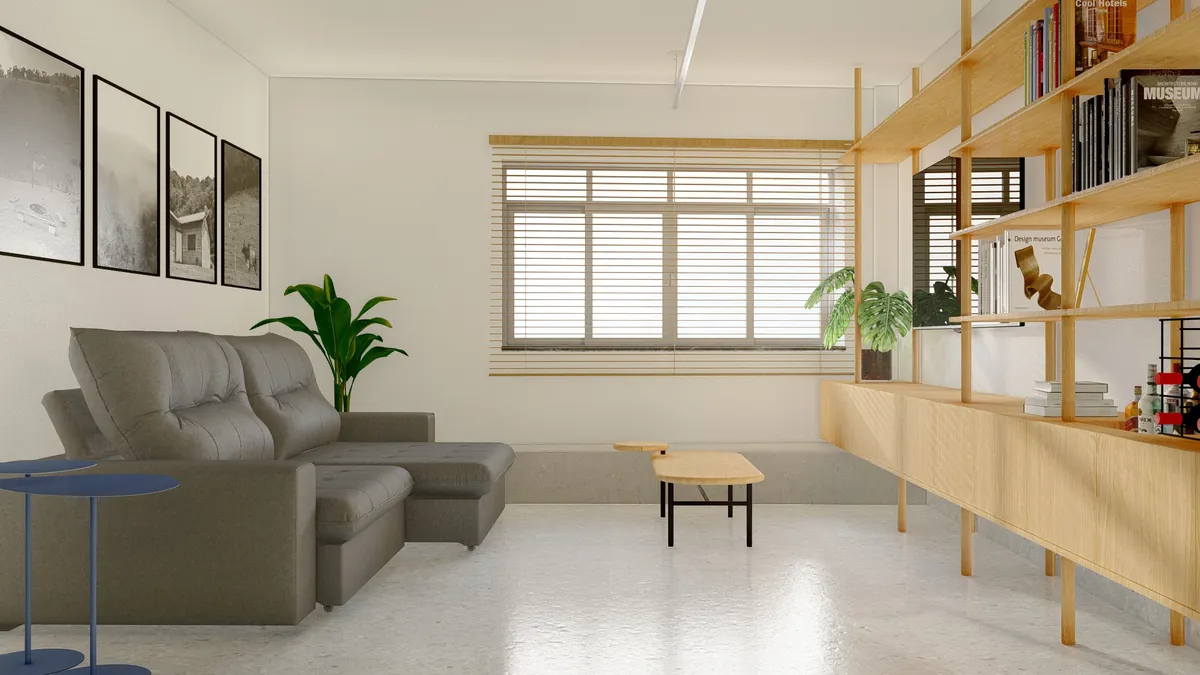 Apartamento AR, Varanda integrada