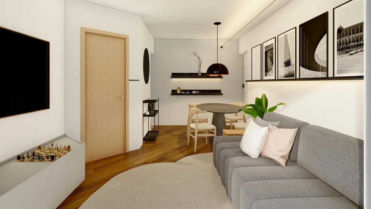 Apartamento Irerê, Cozinha integrada