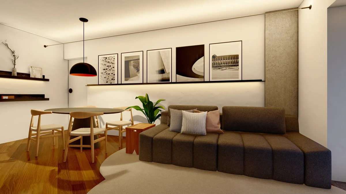 Apartamento Irerê, Luminária de destaque