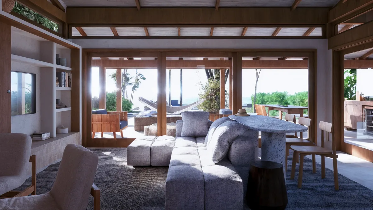 Residência Maresias, Sala de estar