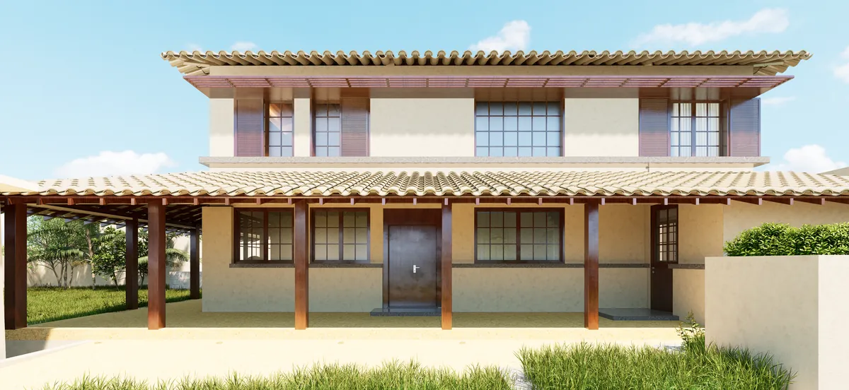 Residência Pampulha, Vista externa do jardim