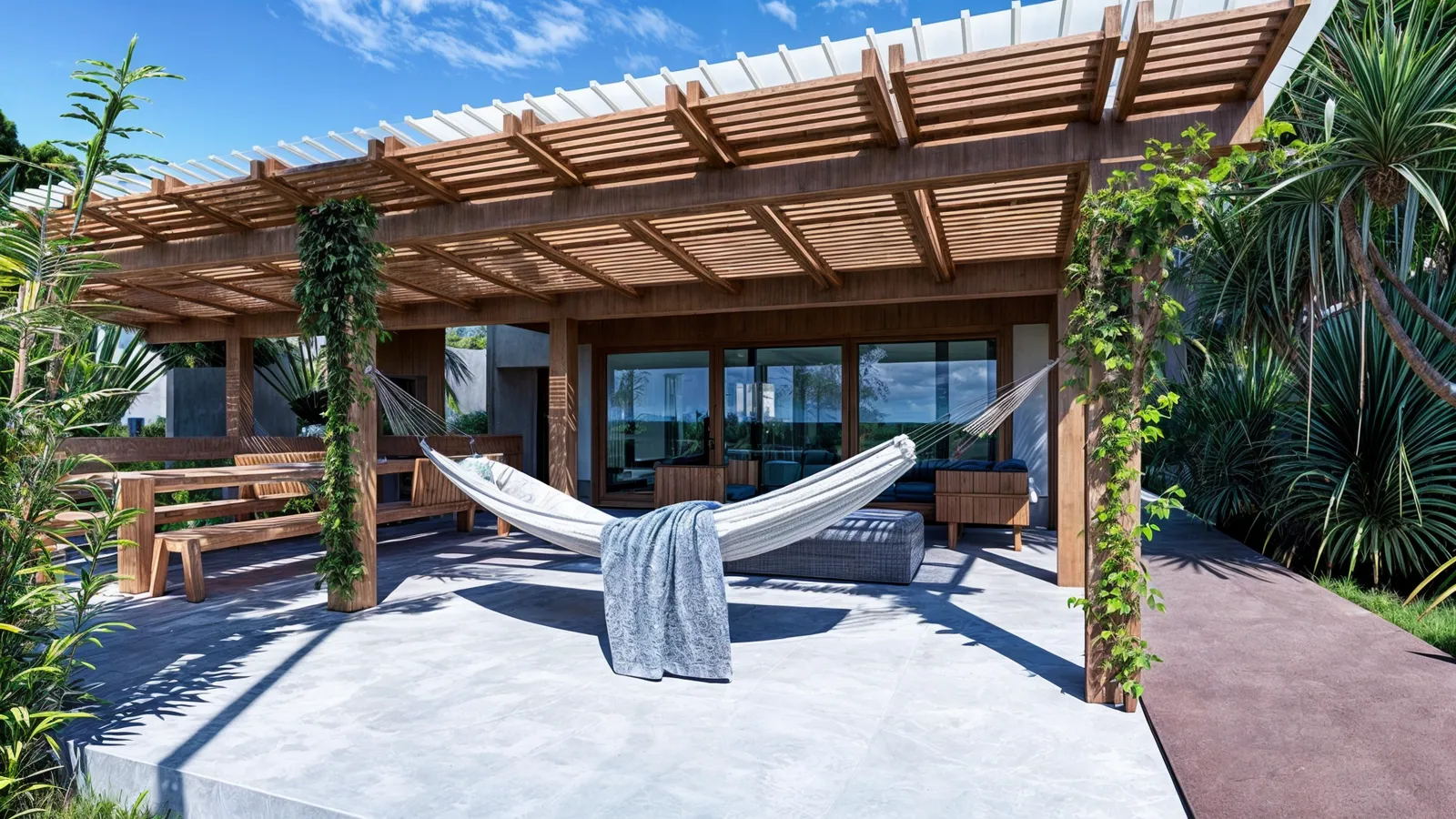 Residência Maresias, Render 3D varanda