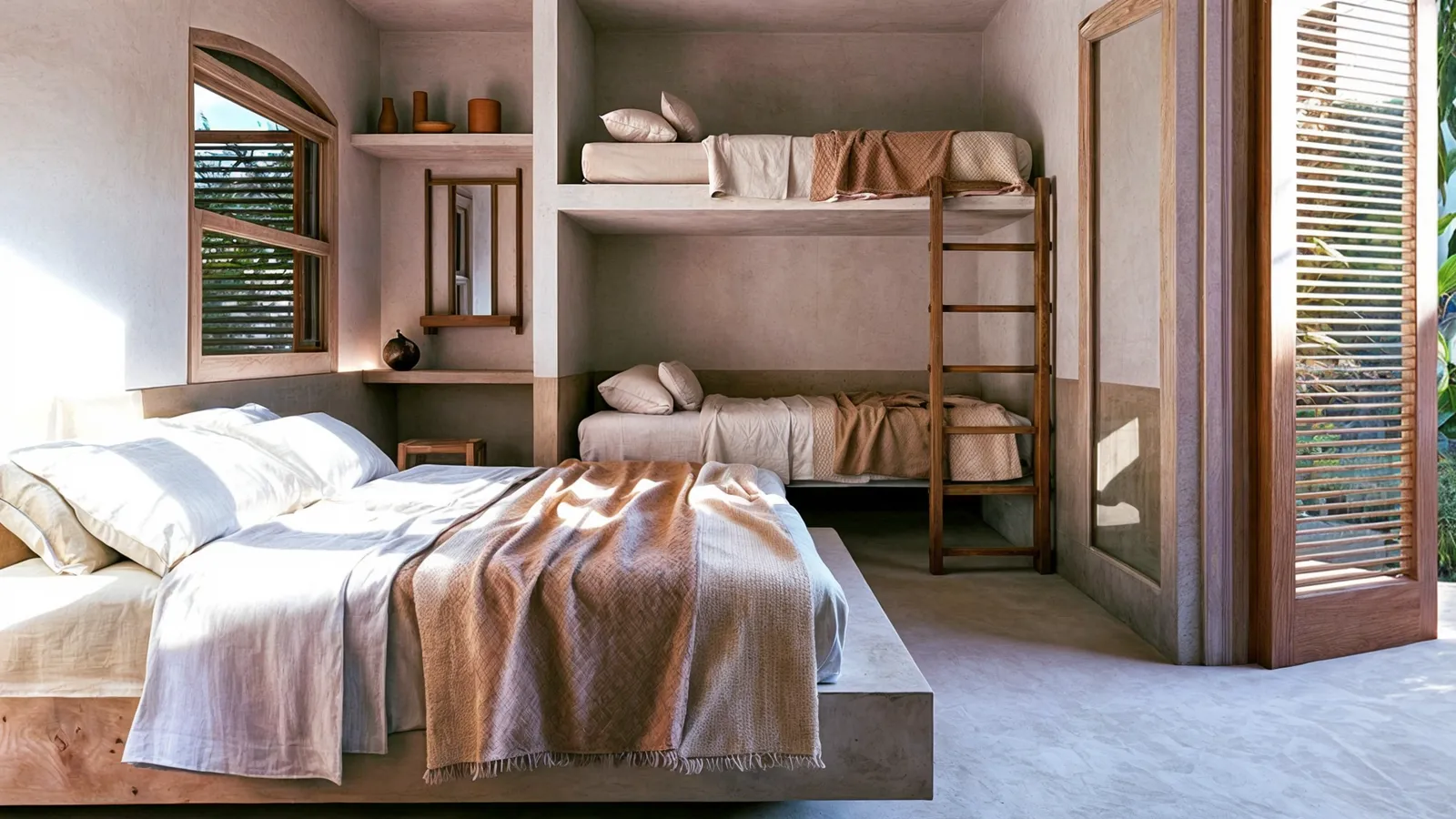 Residência Maresias, Render 3D suíte principal